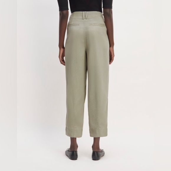 Everlane The Utility Pant In Buttersoft Sage Green Barrel Leg Pants Size 4 - Picture 7 of 7